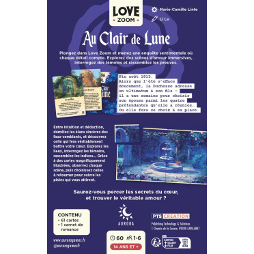 Love Zoom : Au Clair de Lune — le jeu installe (vue 2)