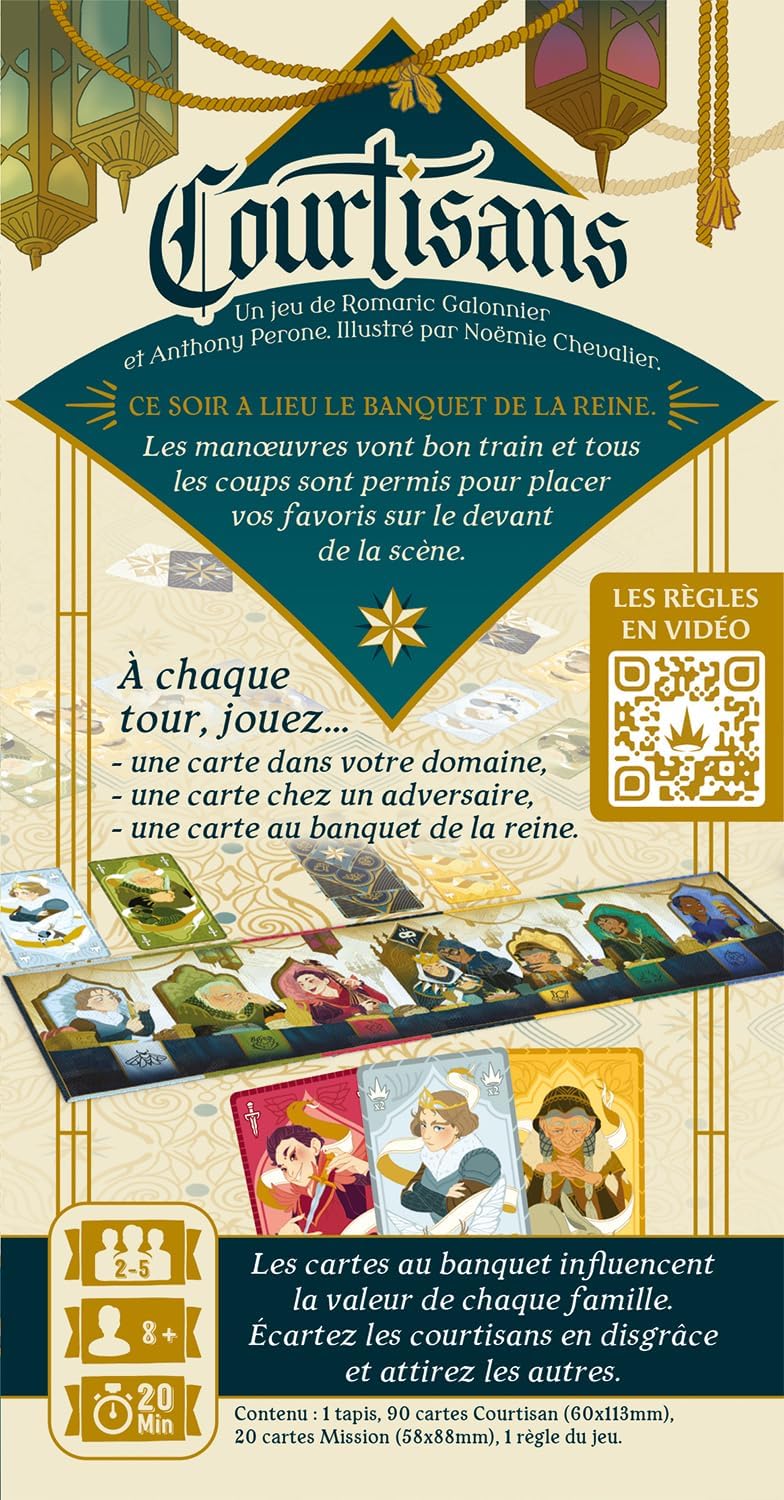 Courtisans — le jeu installe (vue 2)