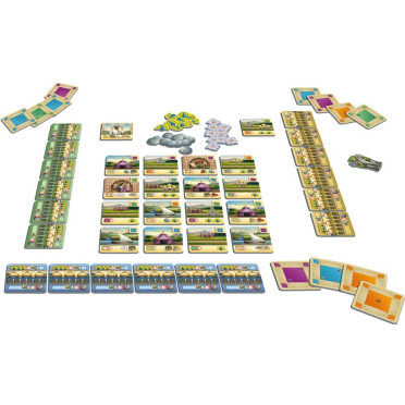 Rajas of the Ganges: Cards & Karma — le jeu installe (vue 1)
