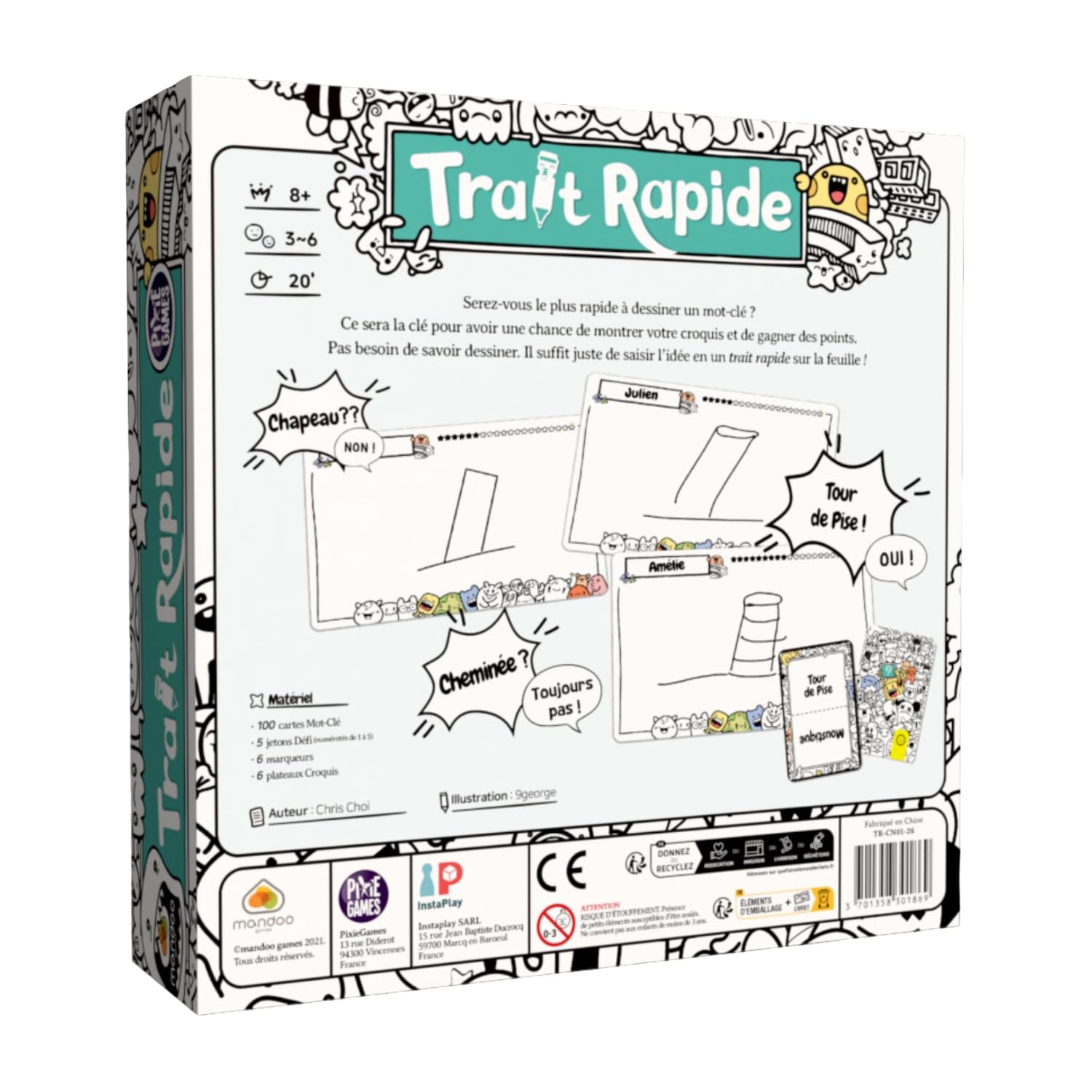 Trait Rapide — le jeu installe (vue 1)