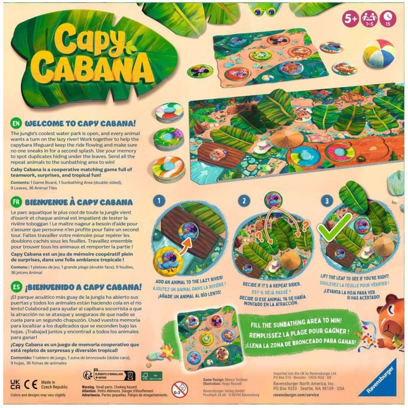 Capy Cabana — le jeu installe (vue 2)
